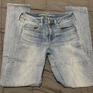 AMERICAN EAGLE Womens Light Blue Denim Super Stretch X Skinny Jeans Size 6 Reg
